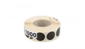 Zaklejki do tarcz czarne 16mm (1000szt.)