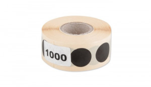 Zaklejki do tarcz czarne 20mm (1000szt.)
