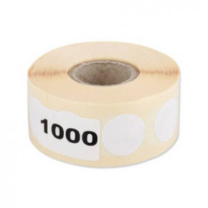 Zaklejki do tarcz białe 20mm (1000szt.)